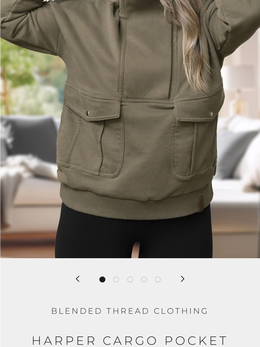 Blended Thread Harper Cargo Pocket Jacket - Olive
